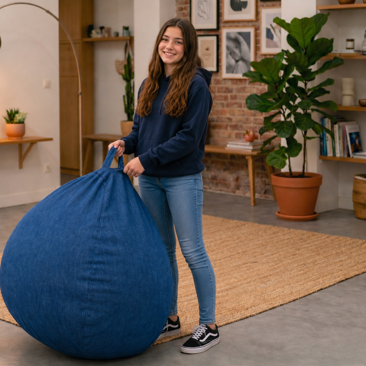 Sitzsack mit abnehmbarem Bezug - 105x85 cm