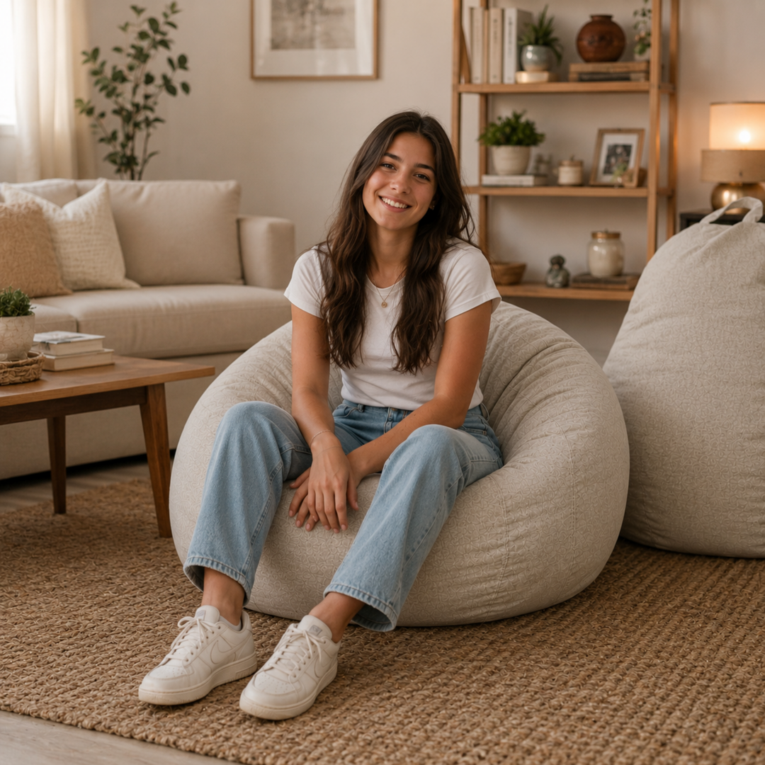 Sitzsack mit abnehmbarem Bezug - 105x85 cm