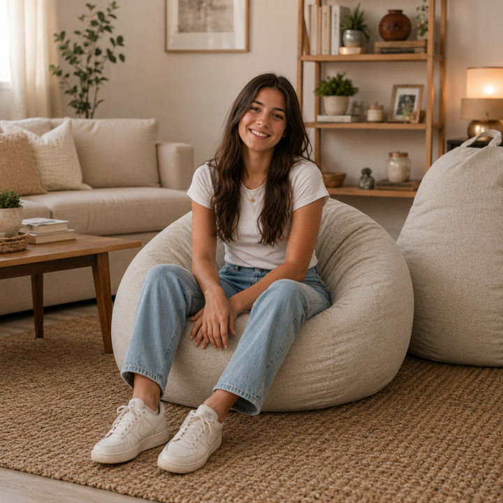 Sitzsack mit abnehmbarem Bezug - 105x85 cm
