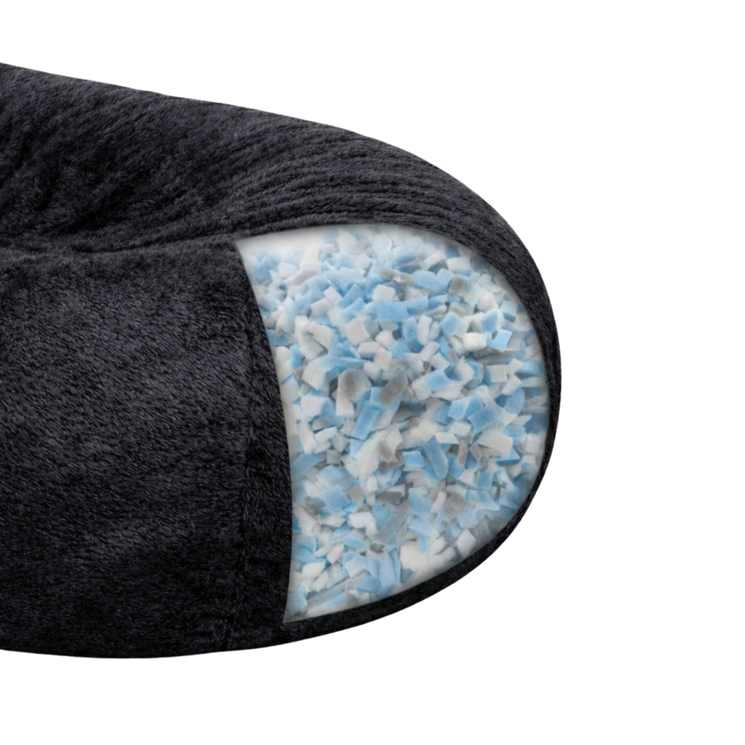 Langer, abziehbarer Riesen-Sitzsack - Kunstfell - 160 cm