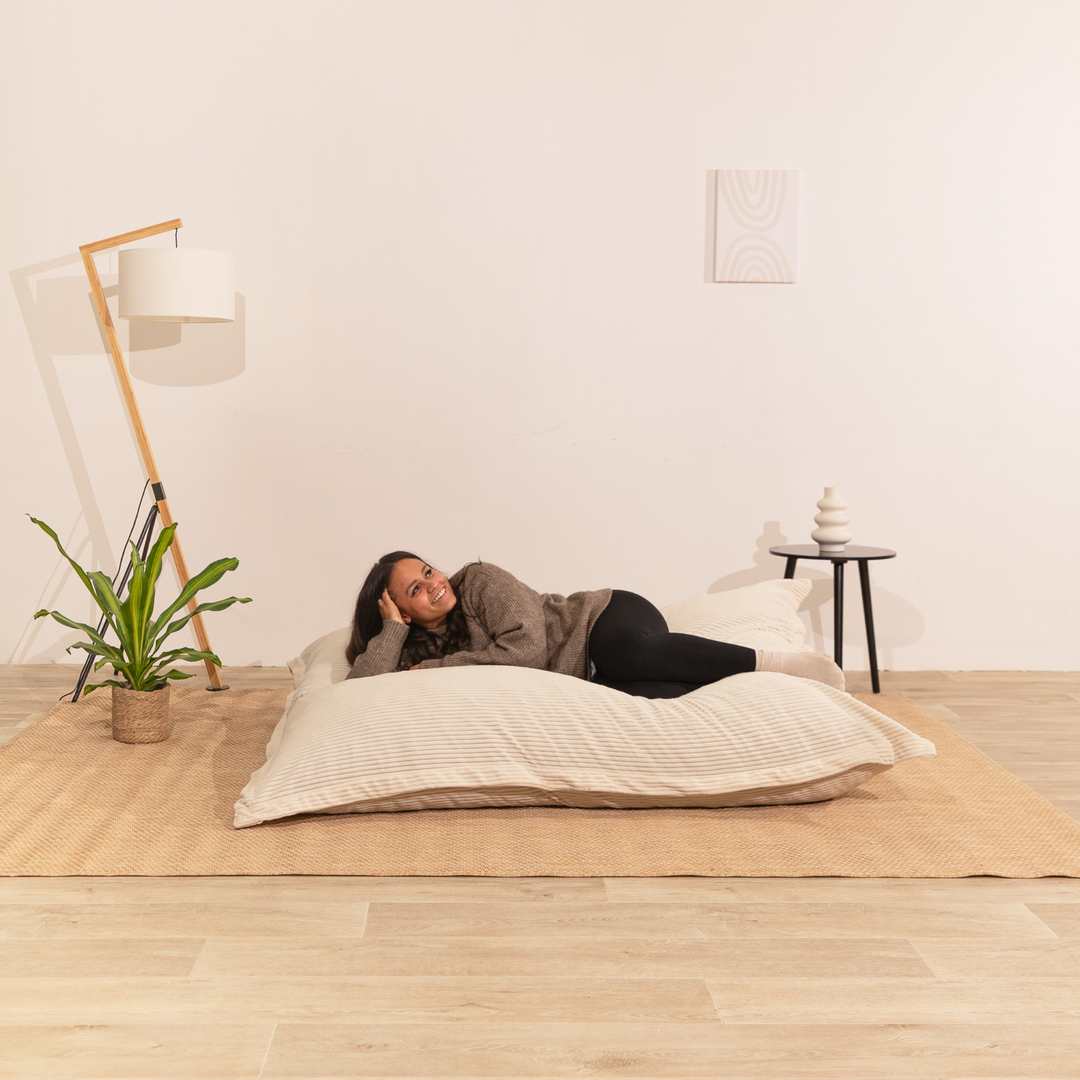 Abnehmbarer Sitzsack aus Cord - 140x180 cm
