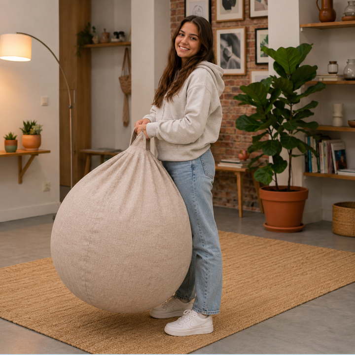 Sitzsack mit abnehmbarem Bezug - 105x85 cm