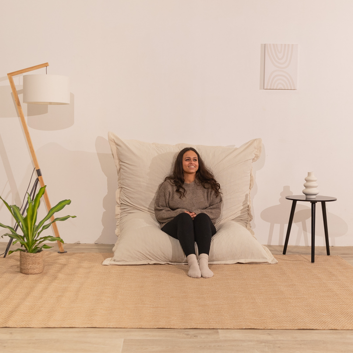 Abnehmbarer Sitzsack aus Cord - 140x180 cm
