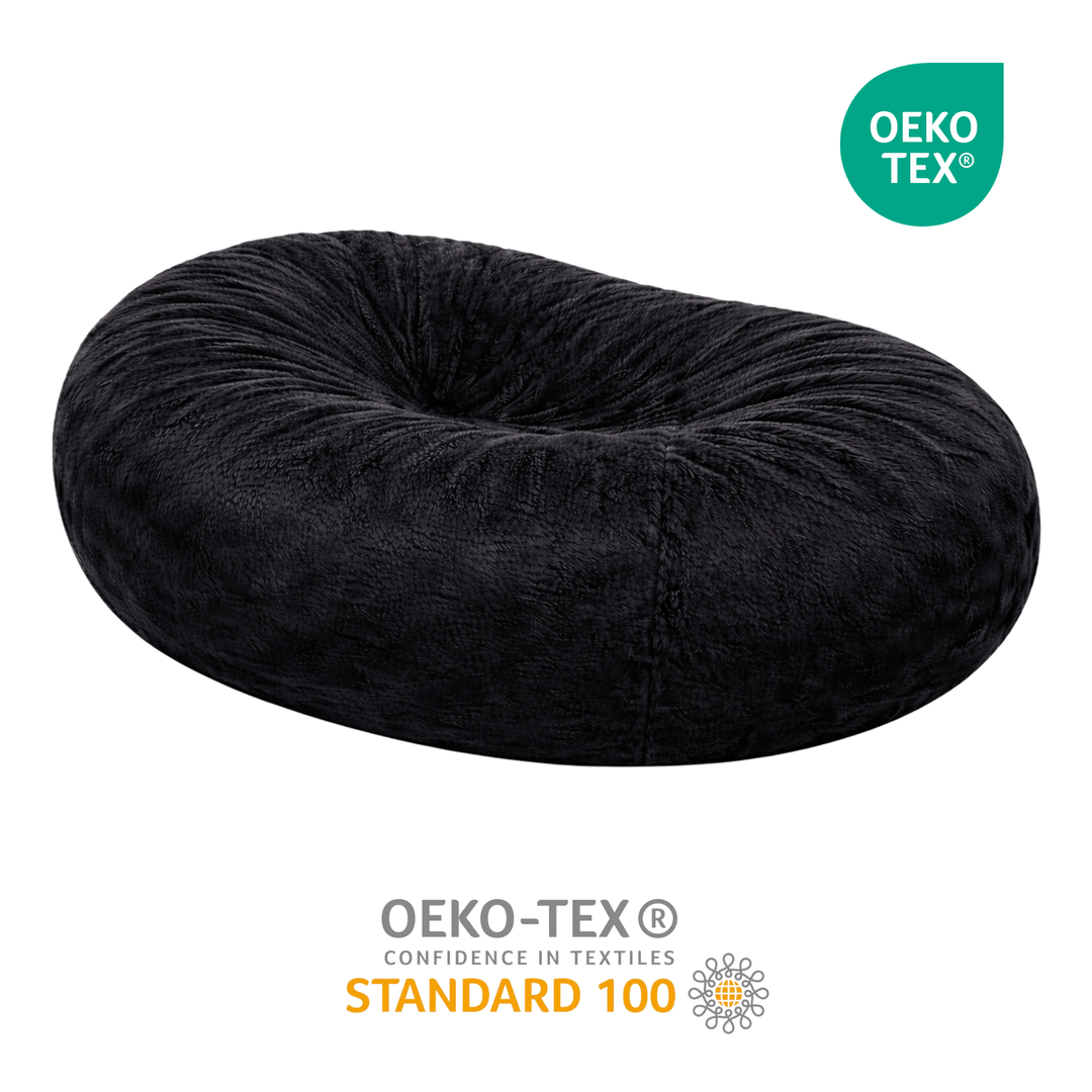 Langer, abziehbarer Riesen-Sitzsack - Kunstfell - 160 cm