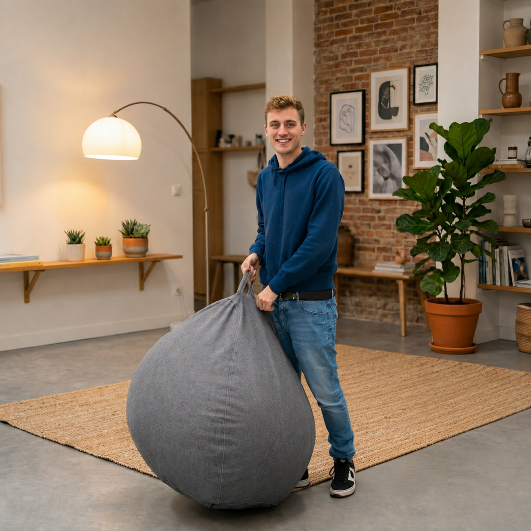 Sitzsack mit abnehmbarem Bezug - 120x100 cm