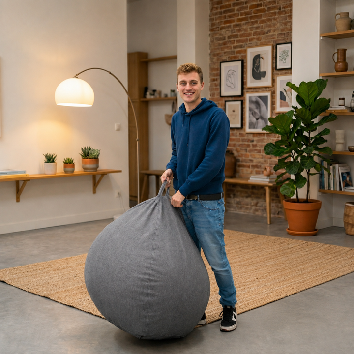 Sitzsack mit abnehmbarem Bezug - 120x100 cm