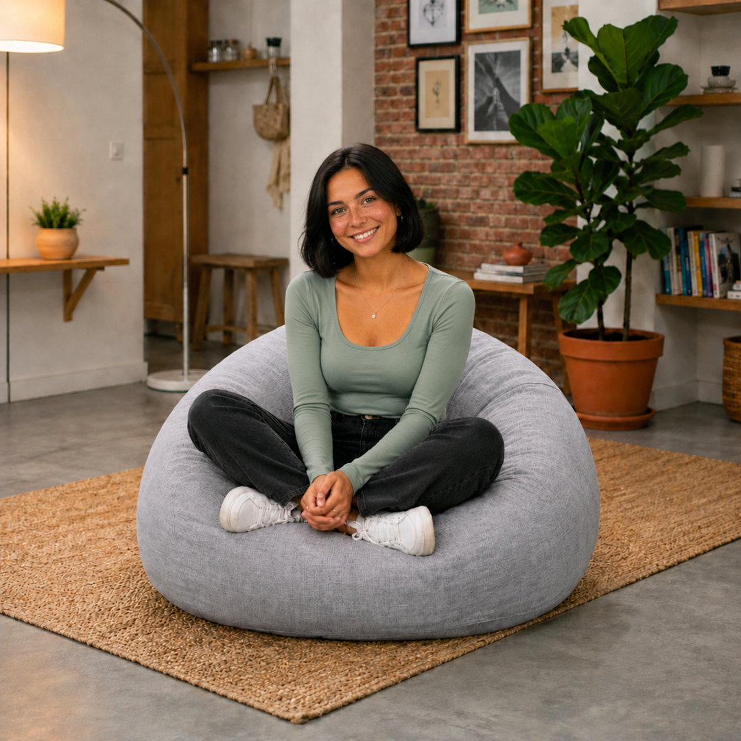 Sitzsack mit abnehmbarem Bezug - 120x100 cm