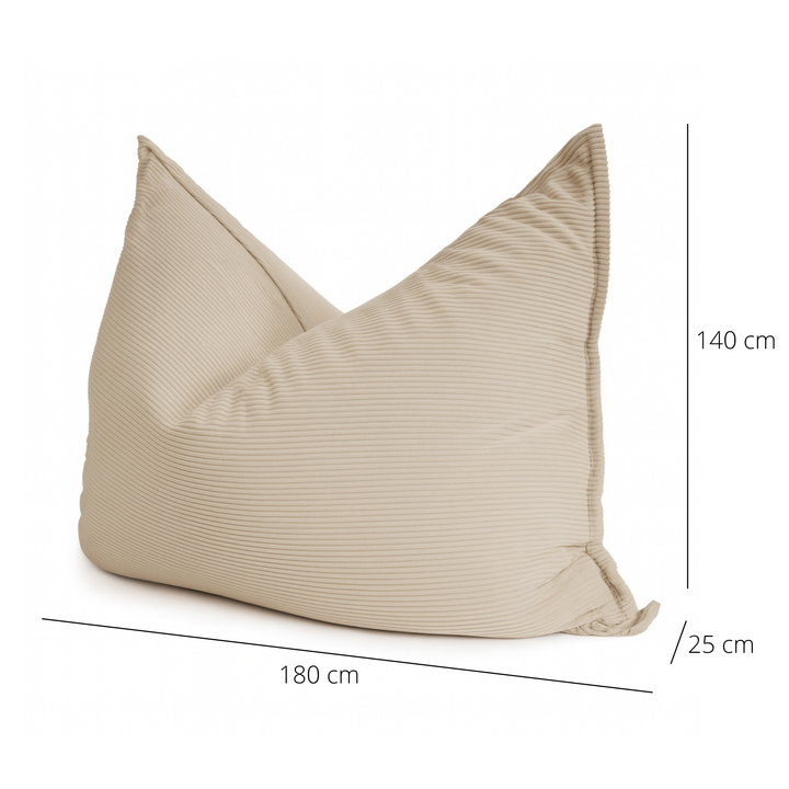 Abnehmbarer Sitzsack aus Cord - 140x180 cm