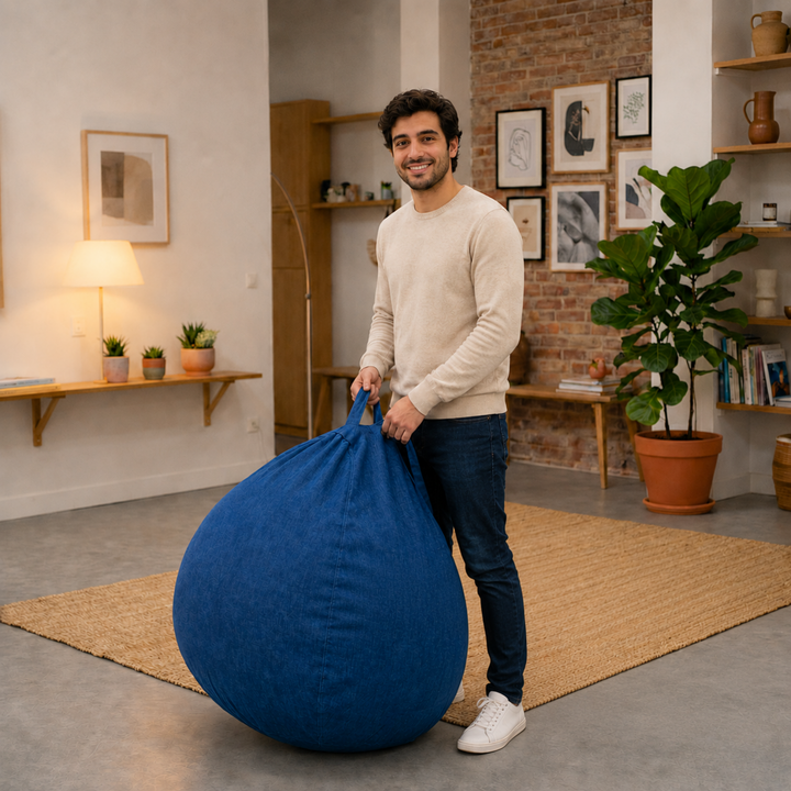 Sitzsack mit abnehmbarem Bezug - 120x100 cm