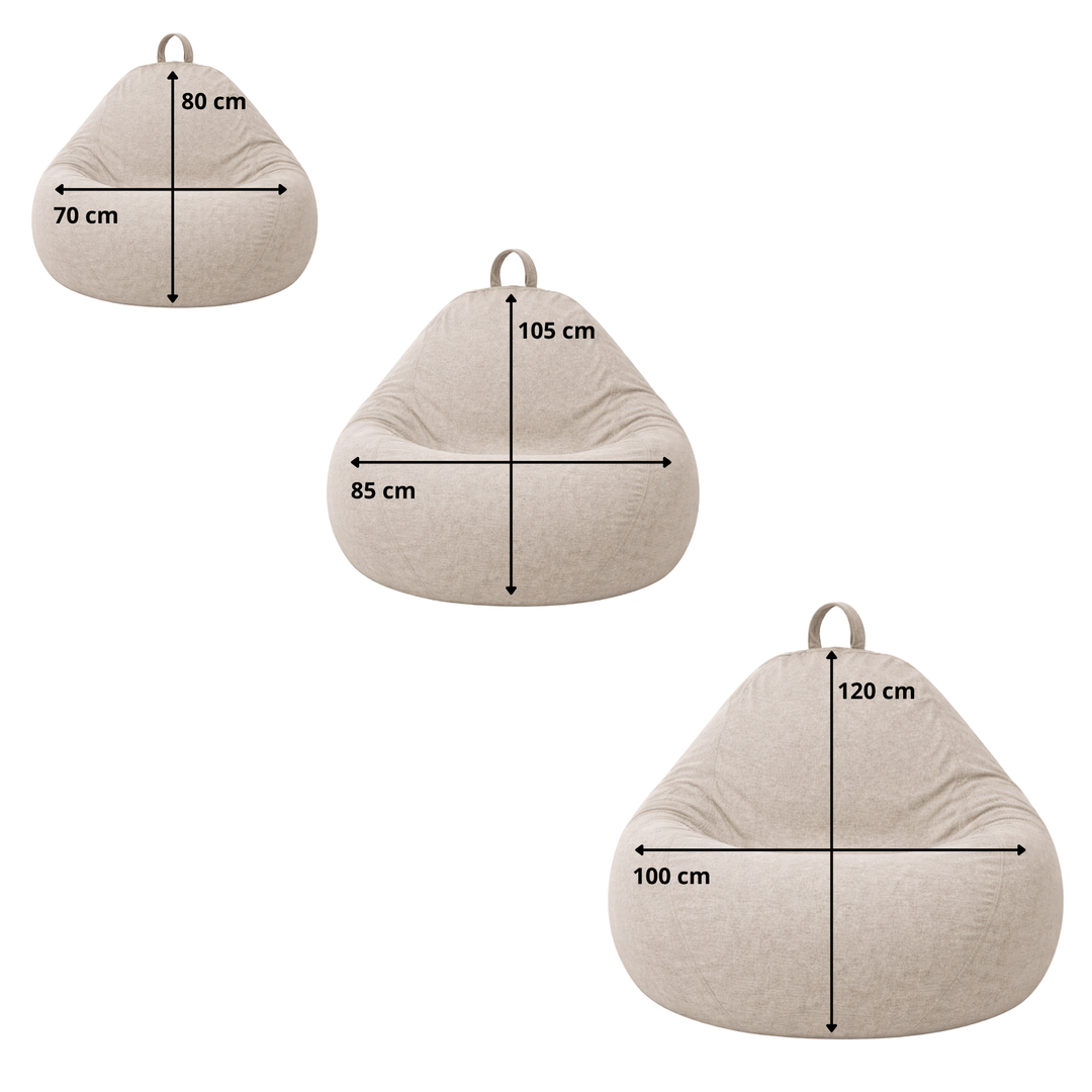 Sitzsack mit abnehmbarem Bezug - 120x100 cm