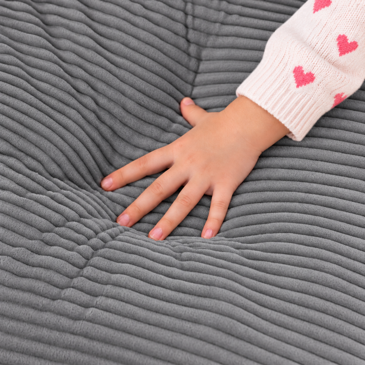 Pouf fauteuil enfant Velours Côtelé - 70x70 cm
