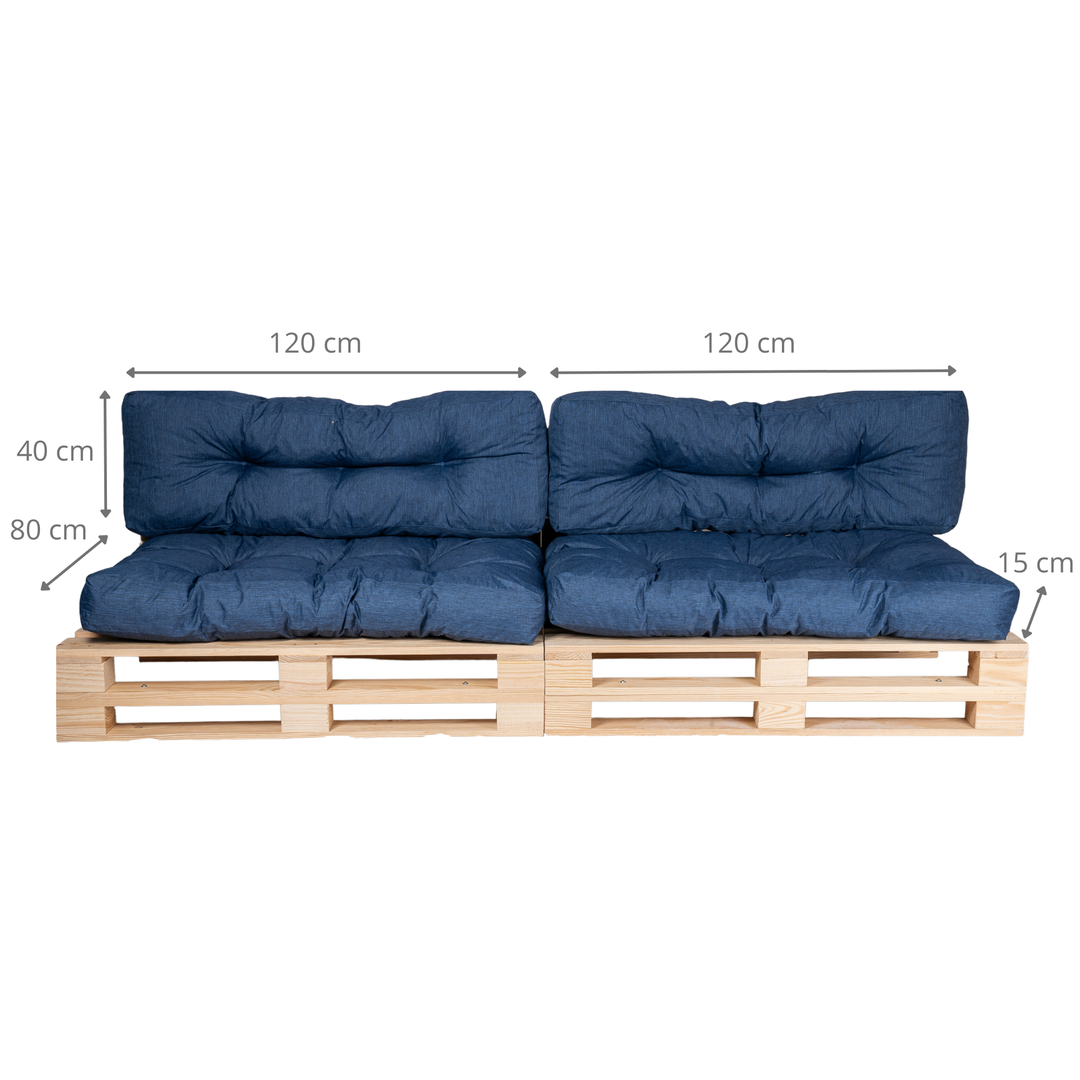Palettenkissen - 2er-Set