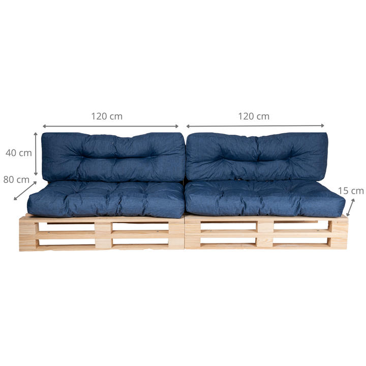 Palettenkissen - 2er-Set