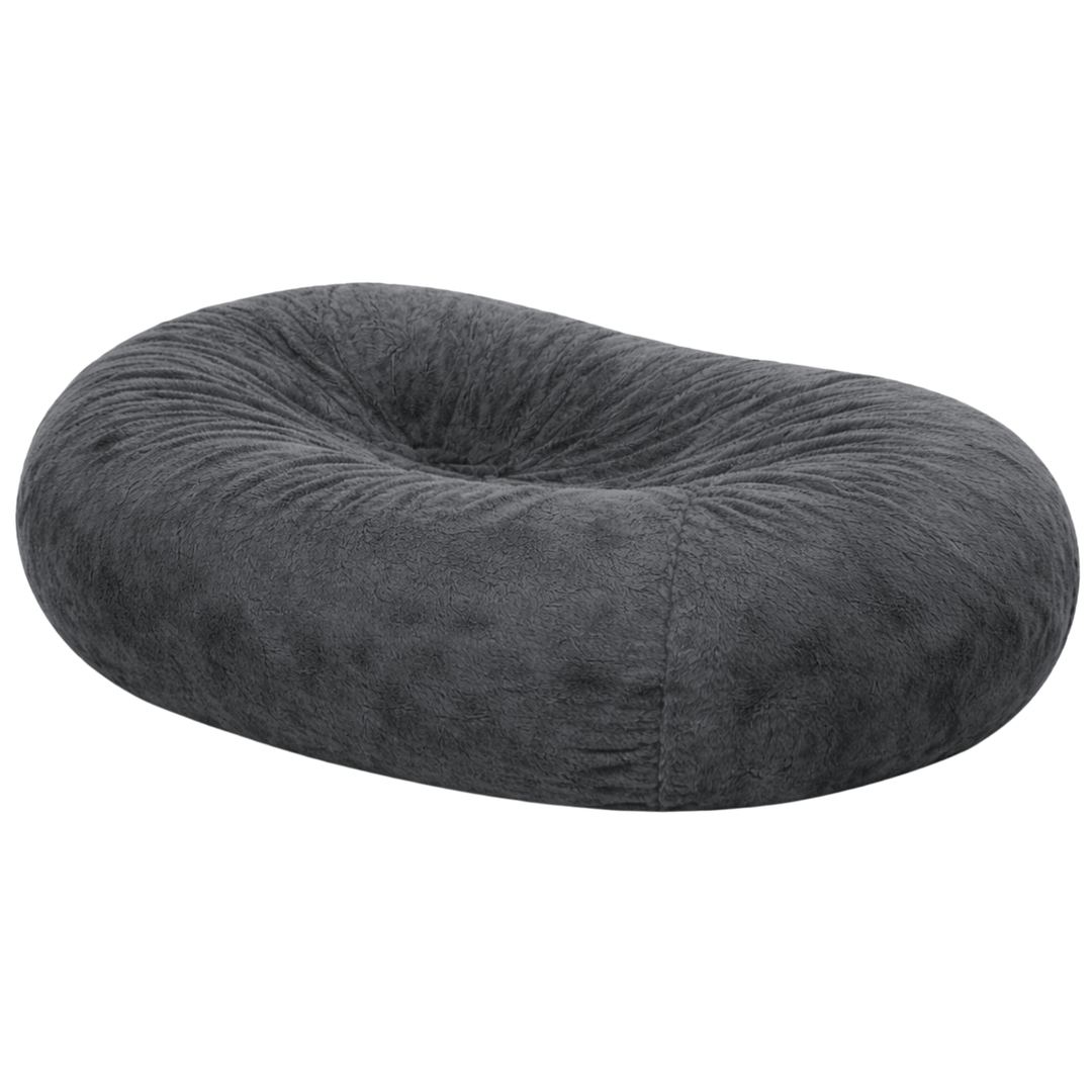 Langer, abziehbarer Riesen-Sitzsack - Kunstfell - 160 cm