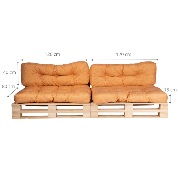 Palettenkissen - 2er-Set
