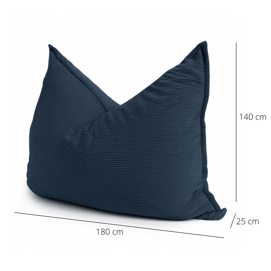 Abnehmbarer Sitzsack aus Cord - 140x180 cm
