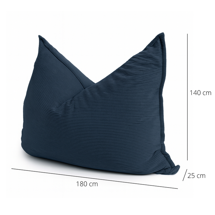 Abnehmbarer Sitzsack aus Cord - 140x180 cm