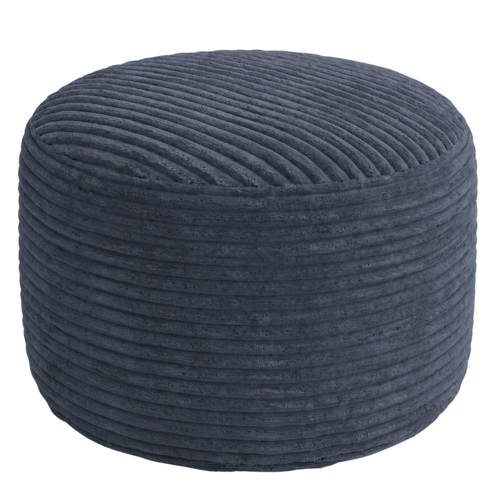 Fußhocker mit abnehmbarem Bezug aus Cord - 50 x 30 cm
