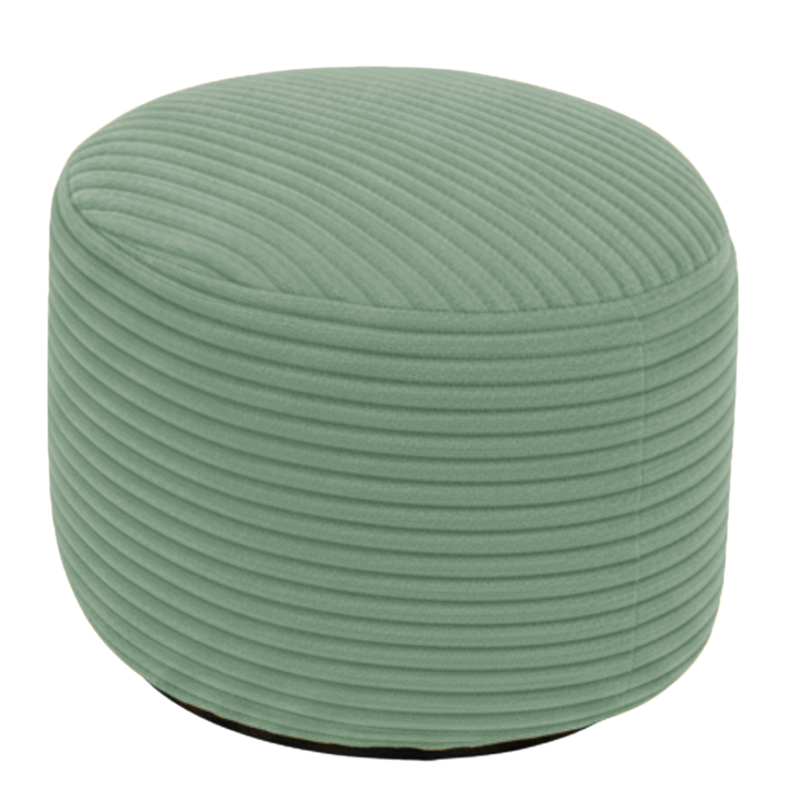 Fußhocker mit abnehmbarem Bezug aus Cord - 50 x 30 cm