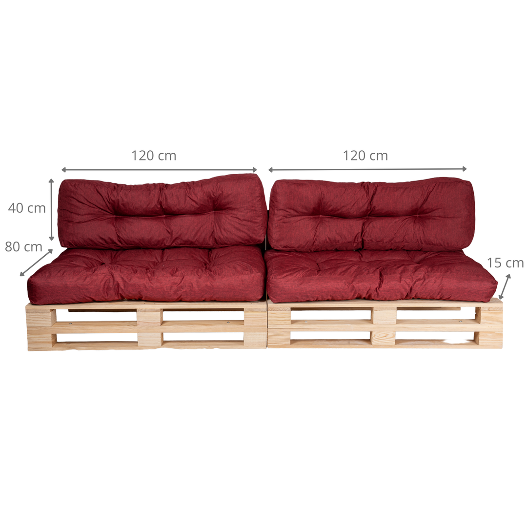 Palettenkissen - 2er-Set