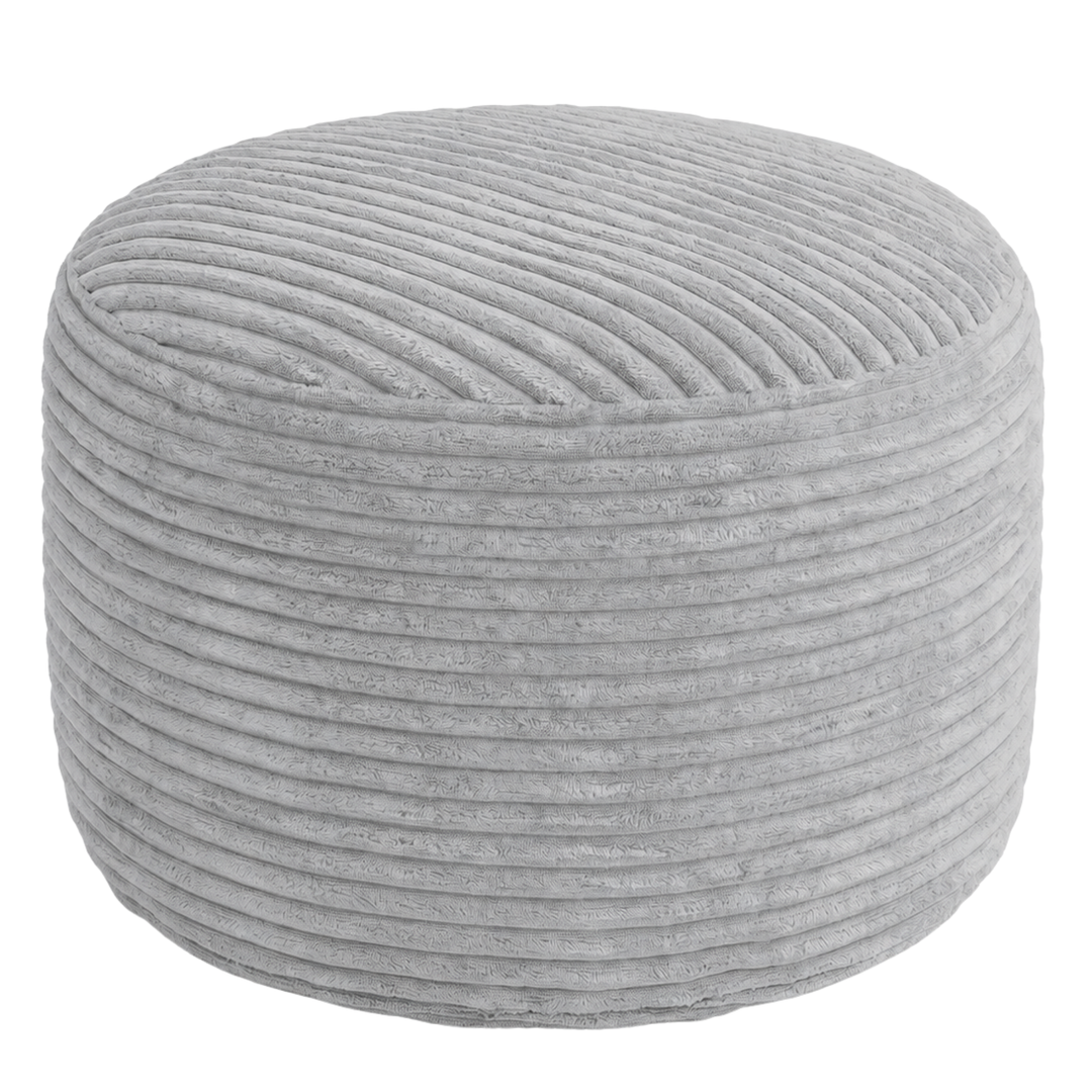 Fußhocker mit abnehmbarem Bezug aus Cord - 50 x 30 cm