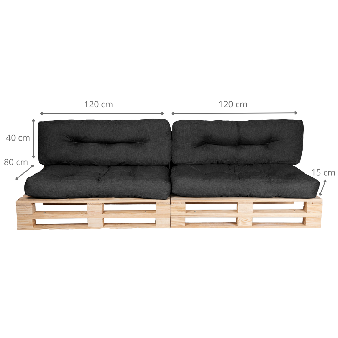 Palettenkissen - 2er-Set
