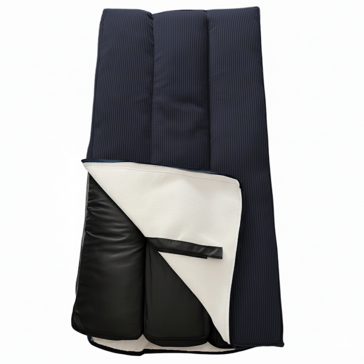 Futon déhoussable bleu foncé