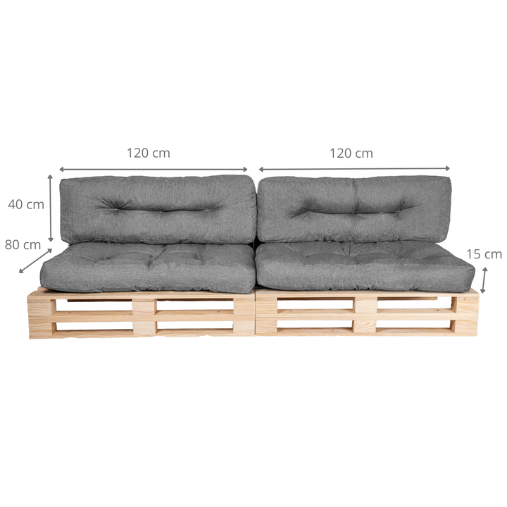 Palettenkissen - 2er-Set