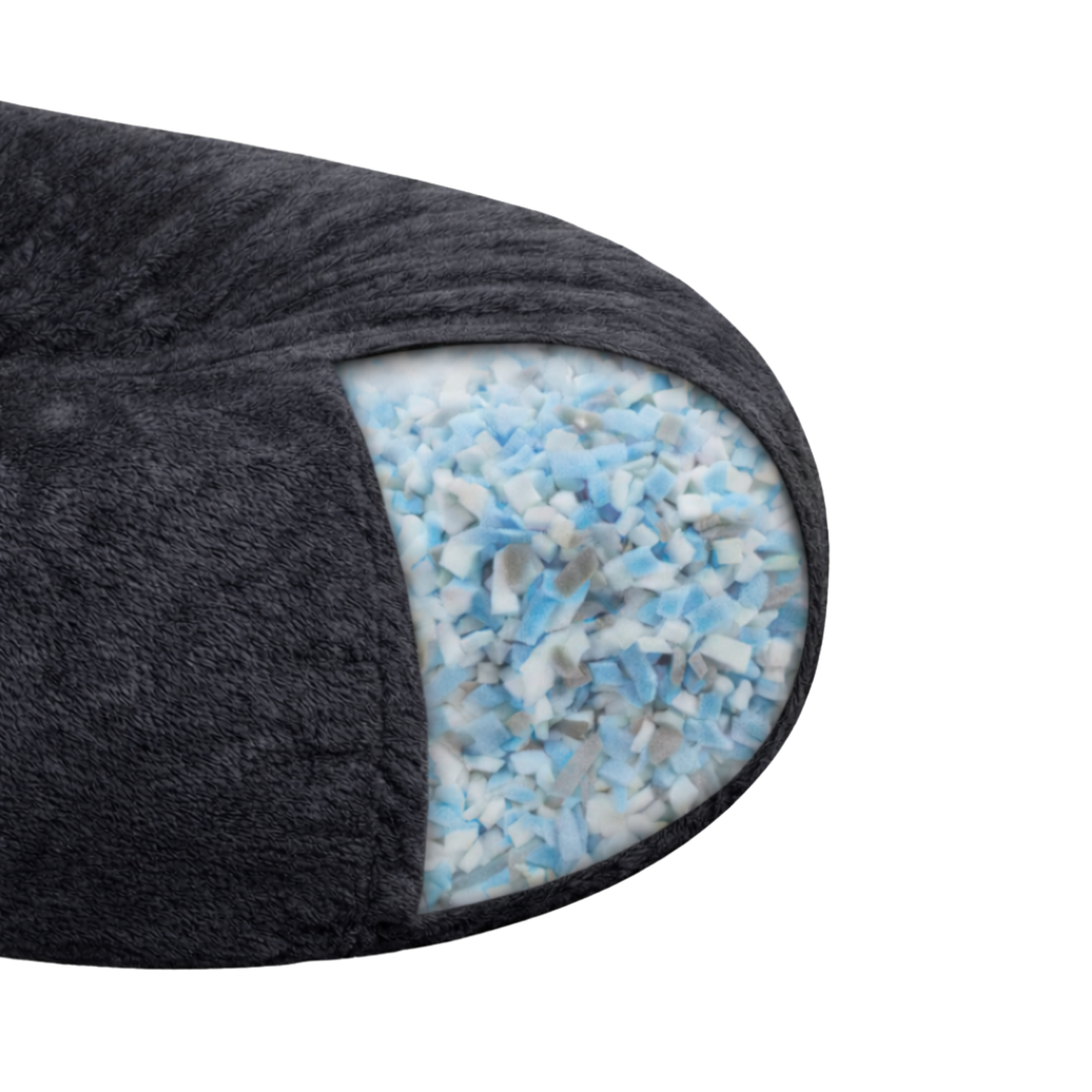Langer, abziehbarer Riesen-Sitzsack - Kunstfell - 160 cm