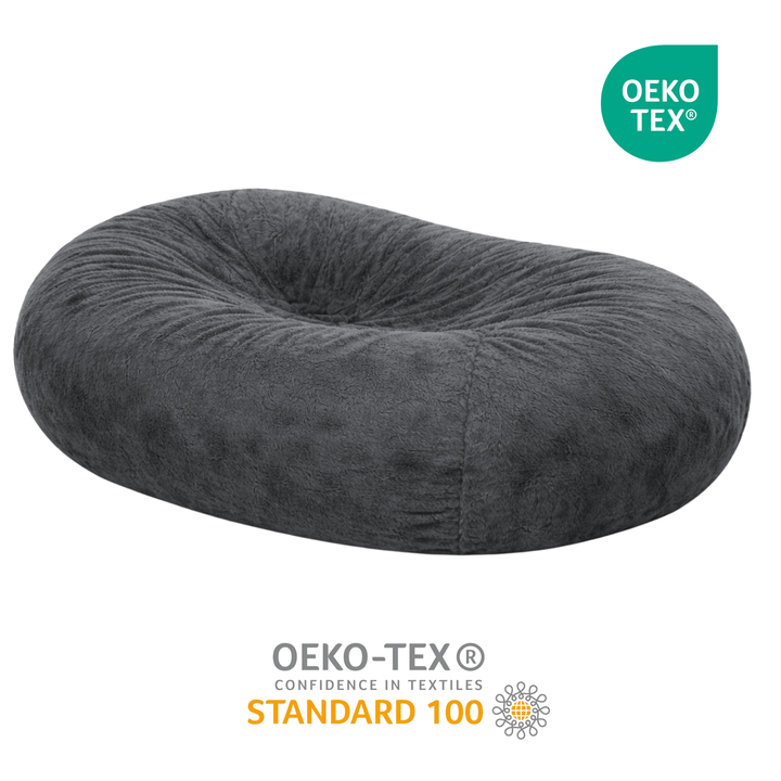 Langer, abziehbarer Riesen-Sitzsack - Kunstfell - 160 cm