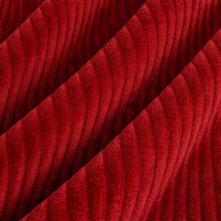 Fußhocker mit abnehmbarem Bezug aus Cord - 50 x 30 cm