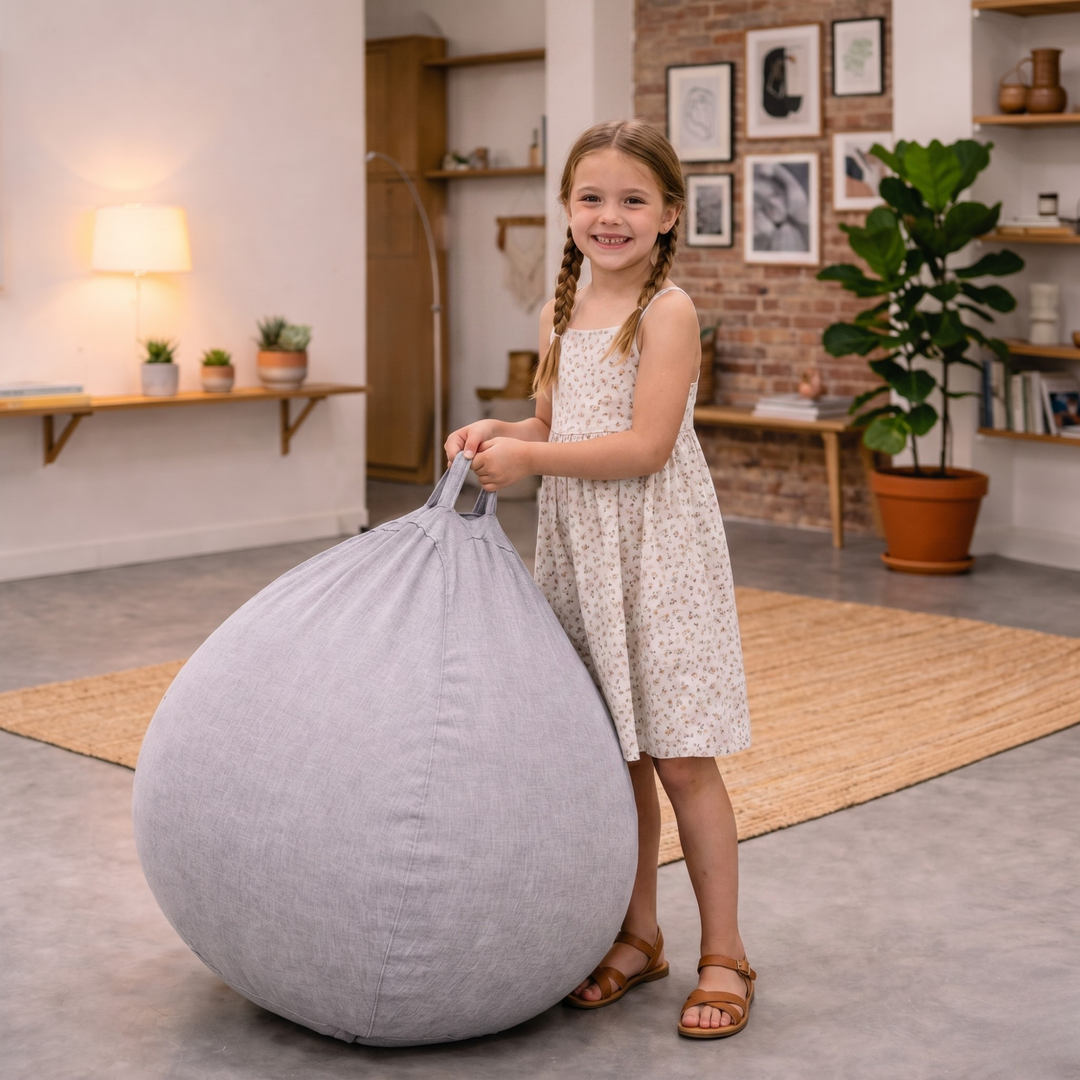 Sitzsack mit abnehmbarem Bezug - 80x70 cm