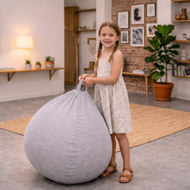 Sitzsack mit abnehmbarem Bezug - 80x70 cm