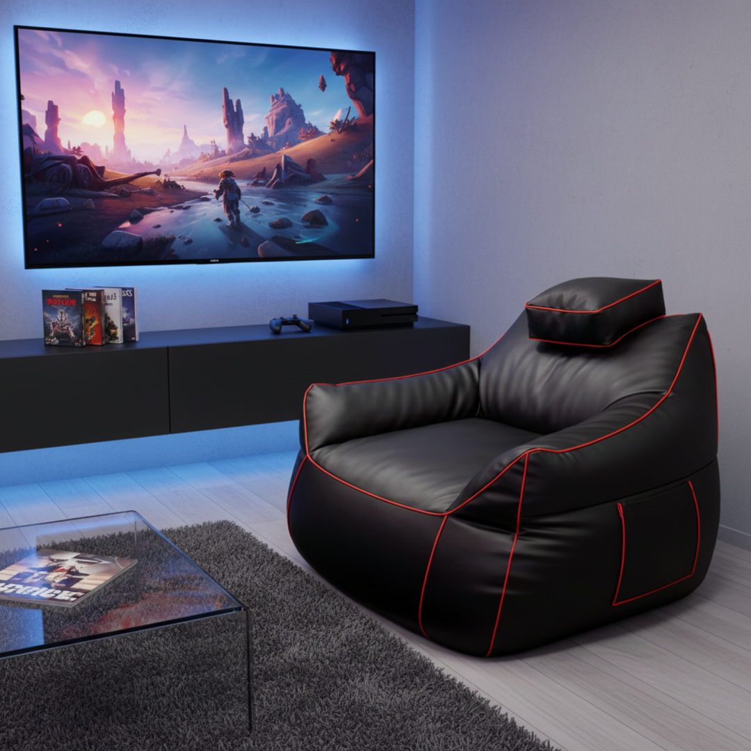 Gaming-Sitzsack aus Kunstleder - 100x110 cm