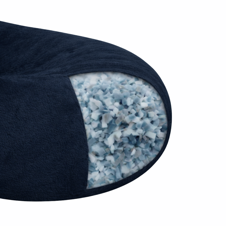 Langer, abziehbarer Riesen-Sitzsack - Kunstfell - 160 cm