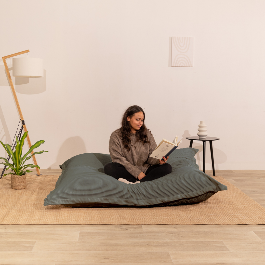 Abnehmbarer Sitzsack aus Cord - 140x180 cm
