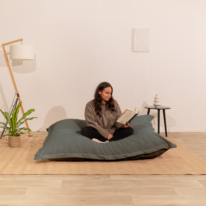 Abnehmbarer Sitzsack aus Cord - 140x180 cm