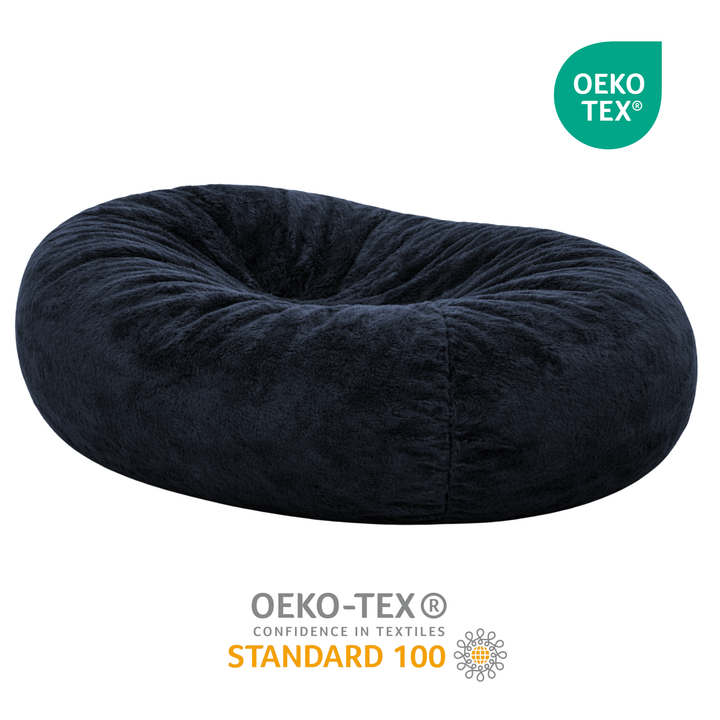 Langer, abziehbarer Riesen-Sitzsack - Kunstfell - 160 cm