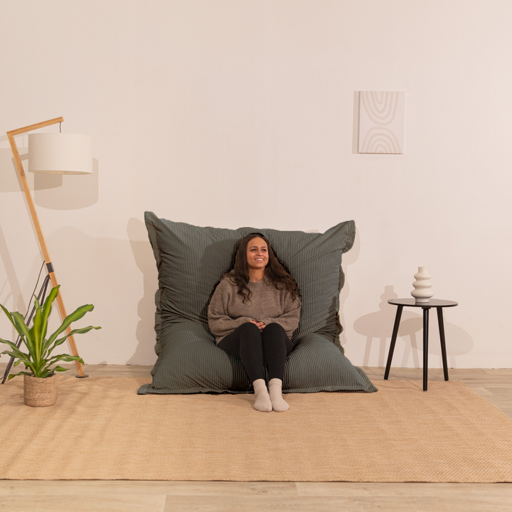 Abnehmbarer Sitzsack aus Cord - 140x180 cm
