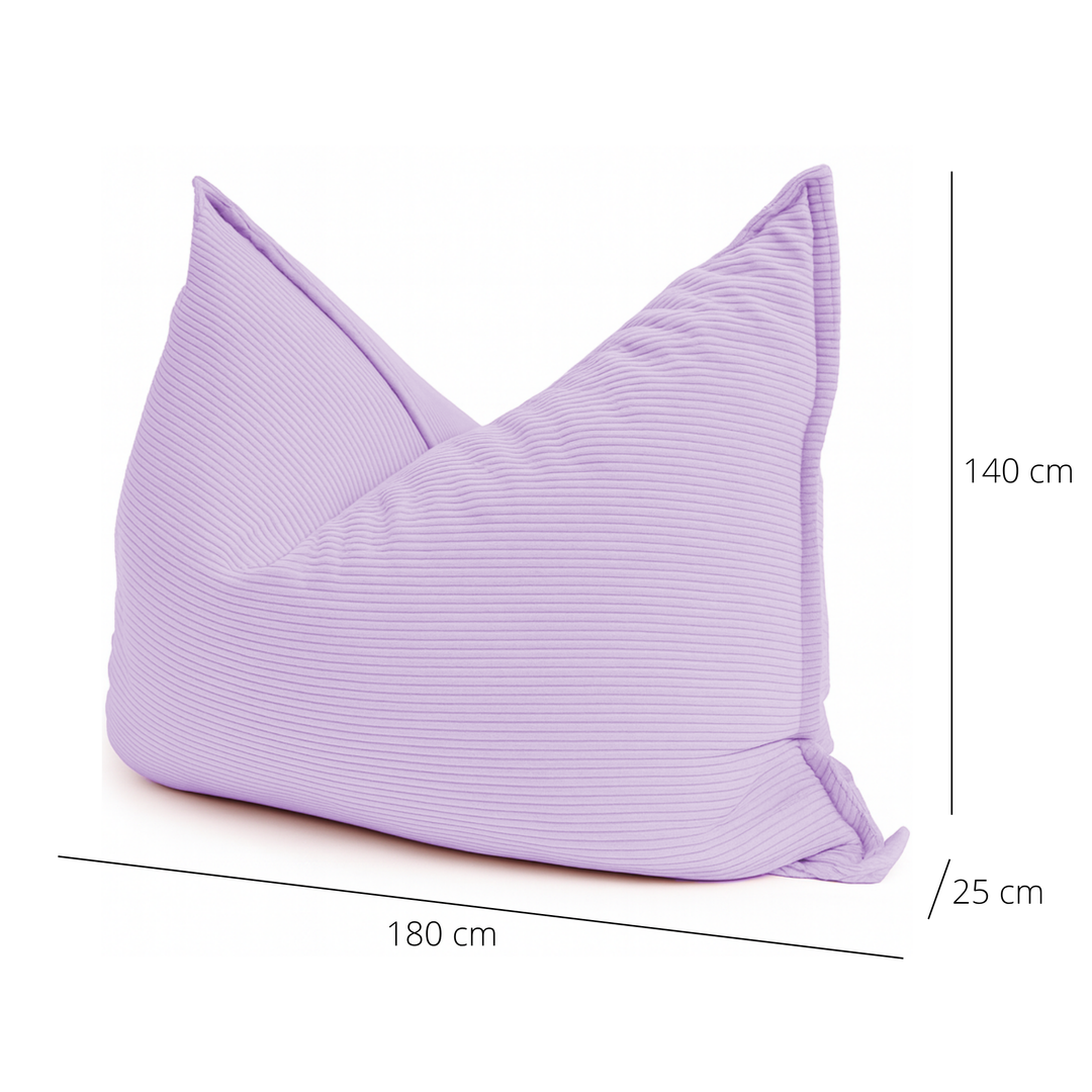 Abnehmbarer Sitzsack aus Cord - 140x180 cm