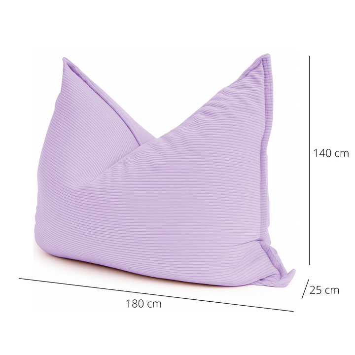 Abnehmbarer Sitzsack aus Cord - 140x180 cm
