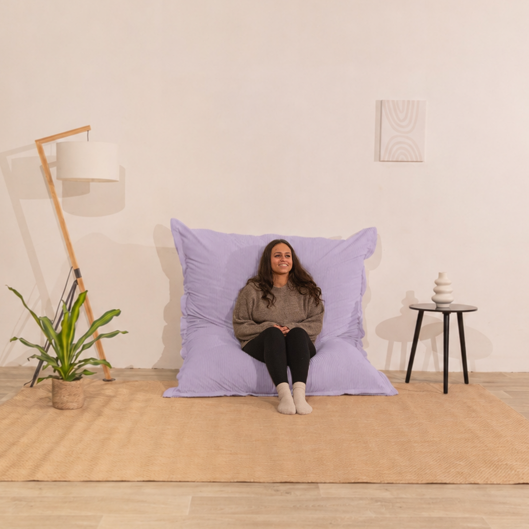 Abnehmbarer Sitzsack aus Cord - 140x180 cm