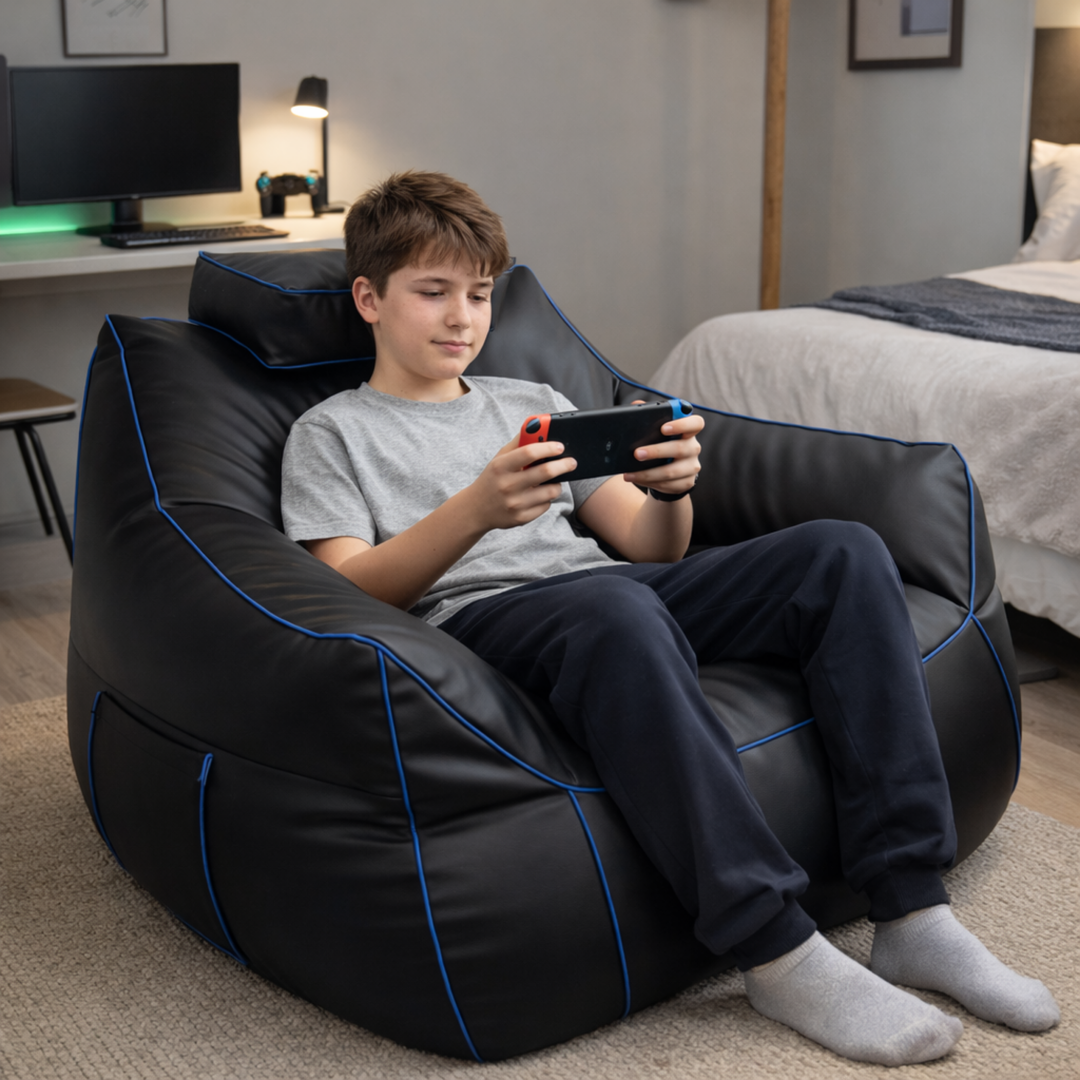 Gaming-Sitzsack aus Kunstleder - 100x110 cm