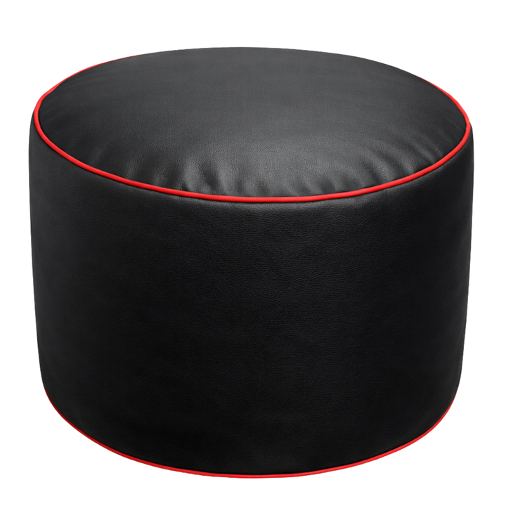 Gaming-Sitzsack aus Kunstleder - 100x110 cm + Fußhocker
