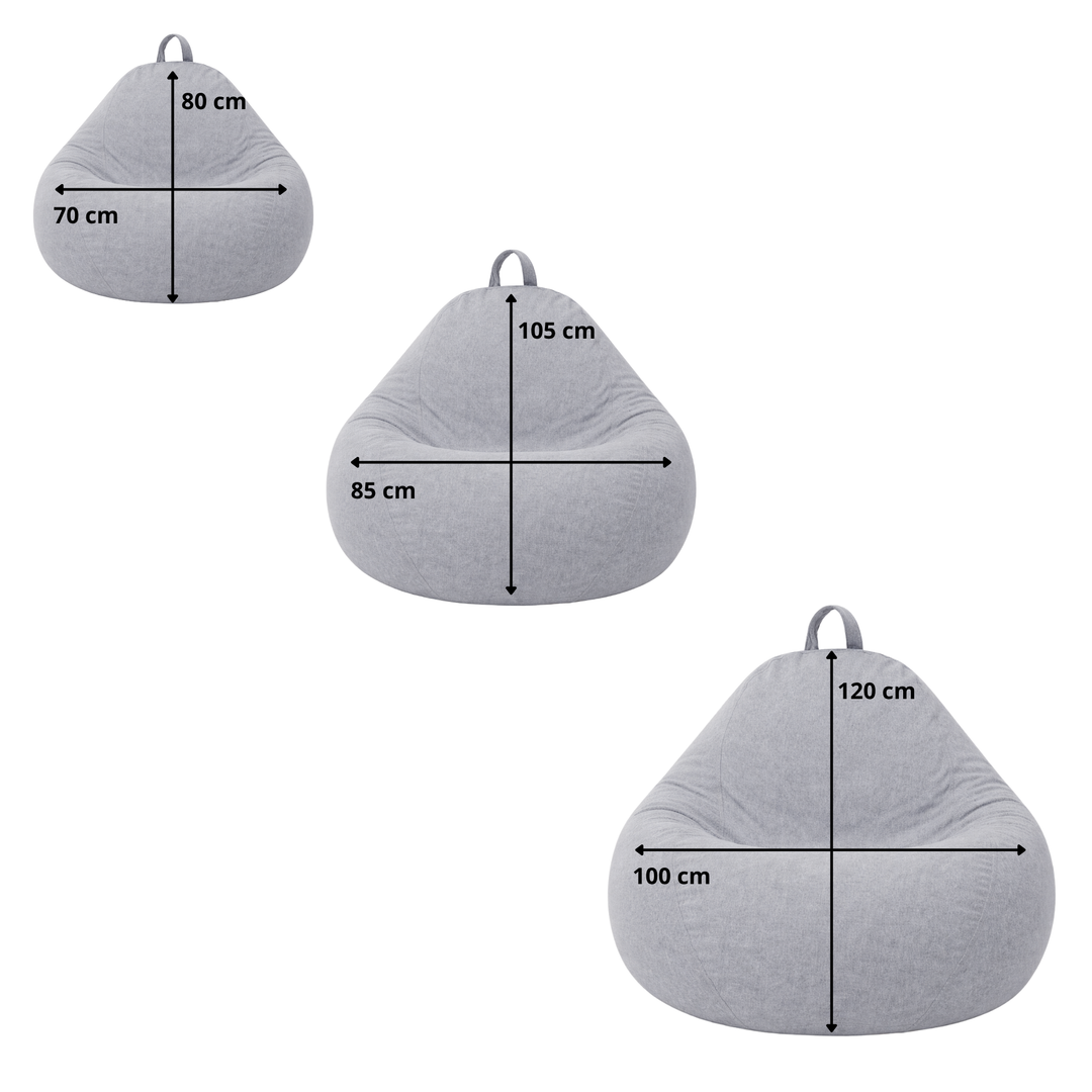 Sitzsack mit abnehmbarem Bezug - 105x85 cm