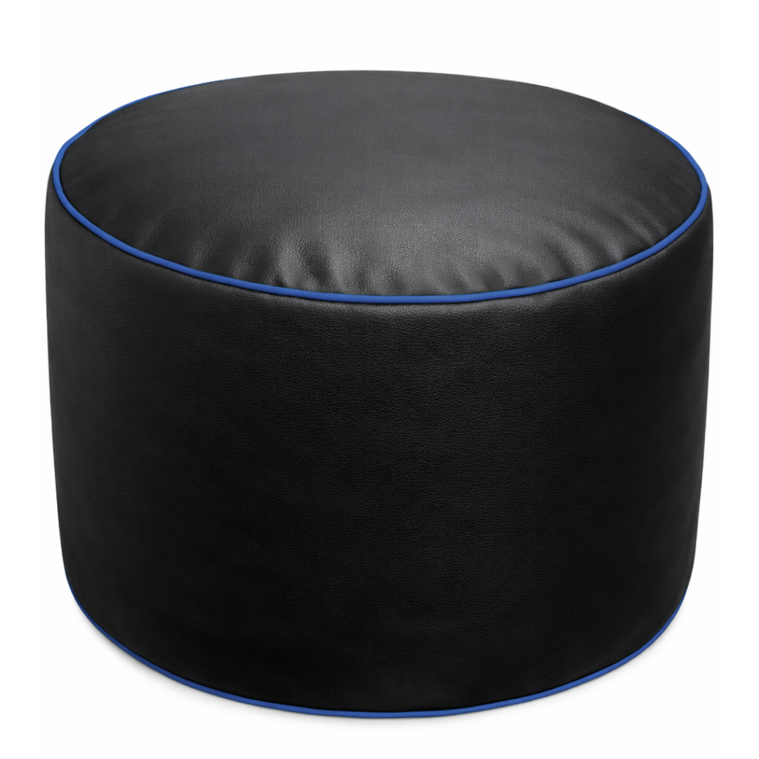 Gaming-Sitzsack aus Kunstleder - 100x110 cm + Fußhocker