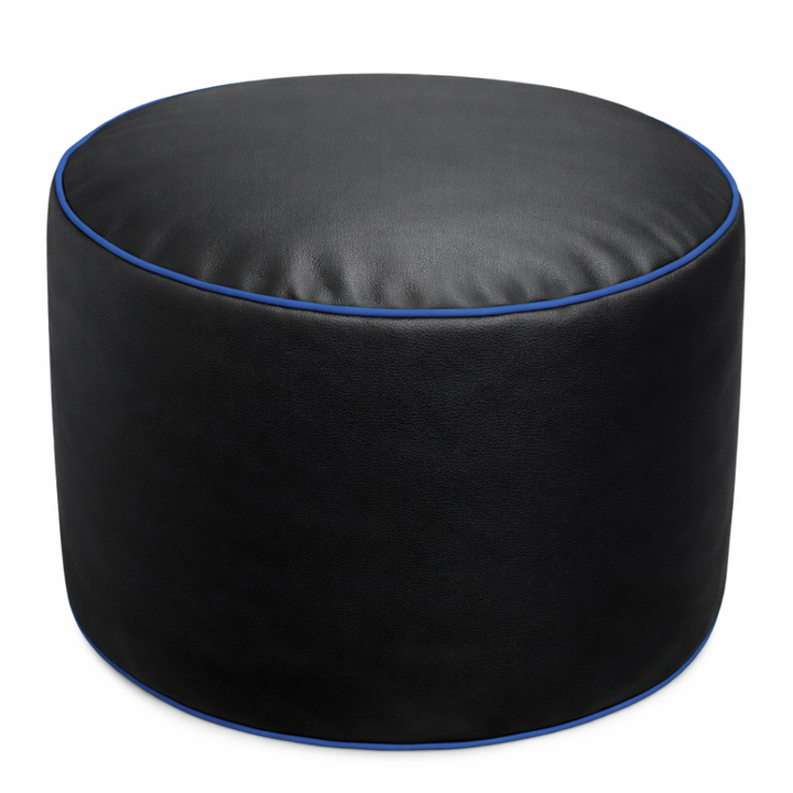 Gaming-Sitzsack aus Kunstleder - 100x110 cm + Fußhocker