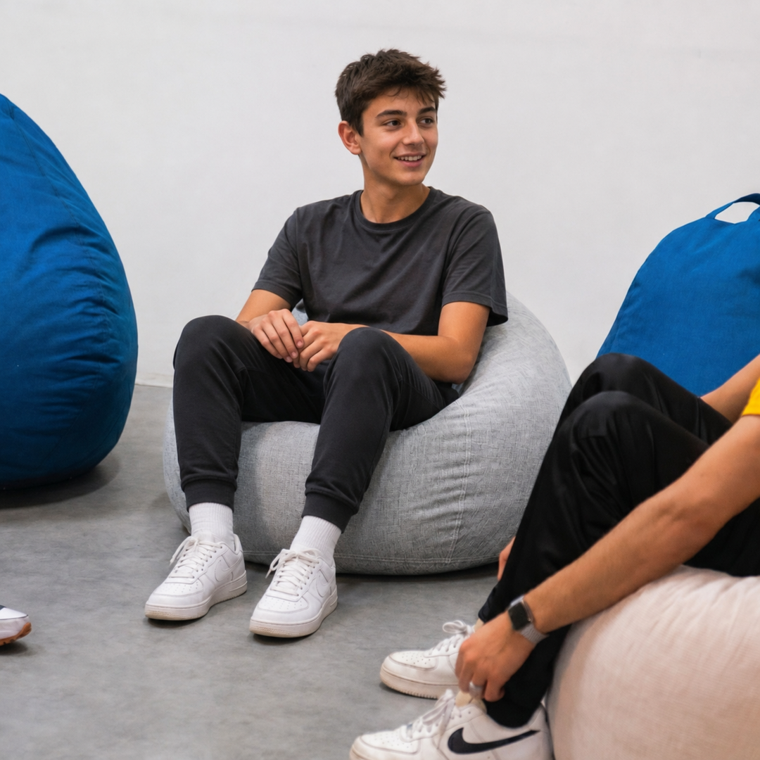 Sitzsack mit abnehmbarem Bezug - 105x85 cm