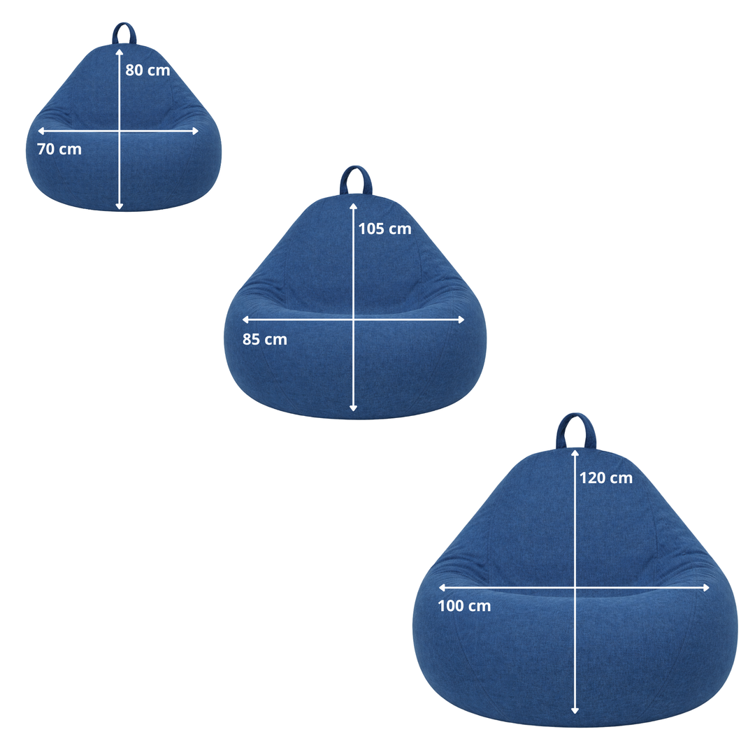 Sitzsack mit abnehmbarem Bezug - 105x85 cm