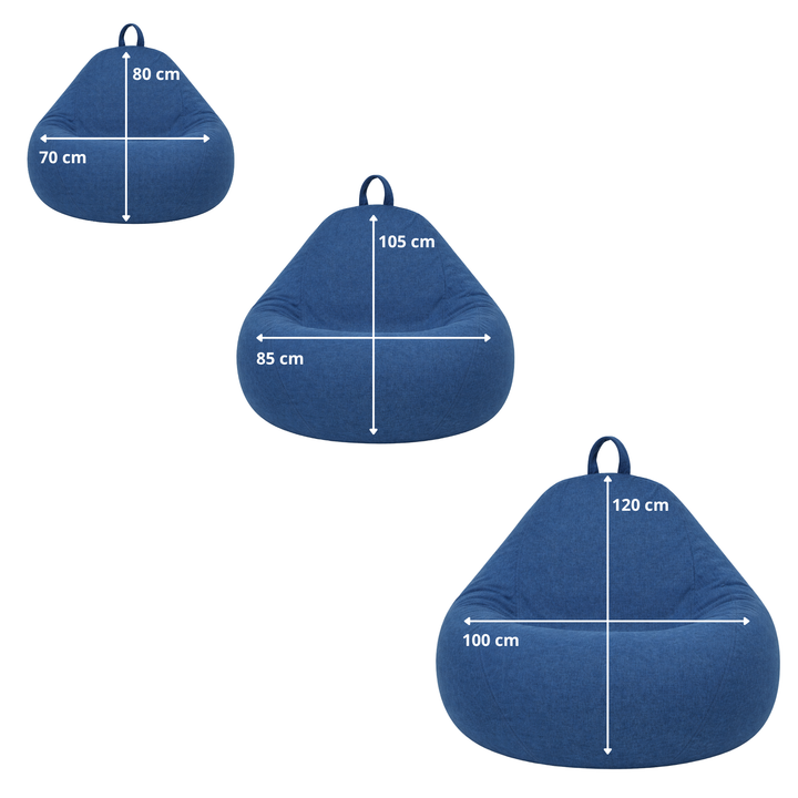 Sitzsack mit abnehmbarem Bezug - 105x85 cm
